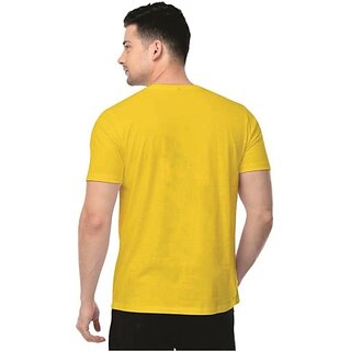 Top Men Graphic Print Men Yellow Round Neck Polyester Casual T-Shirt 2026 at ShopCircuit | ONDC