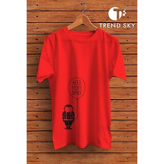 Trendy Men Graphic Print Men Red Round Neck Polyester Casual T-Shirt 2026 at ShopCircuit | ONDC