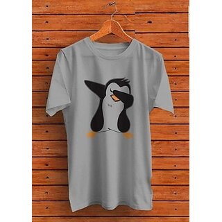 Latest Men Printed Men Grey Round Neck Casual T-Shirt 2026 at ShopCircuit | ONDC