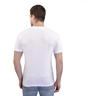 Stylish Men Printed Men White Round Neck Casual T-Shirt 2026 at ShopCircuit | ONDC