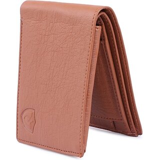 Vsr Mens Tan Artificial Leather Wallet - Mini  (8 Card Slots) - Handbags | Buy online on ZillyBuy