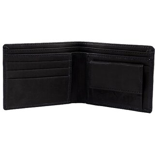 Keviv Mens Casual Black Genuine Leather Wallet - Mini  (10 Card Slots) - Handbags | Buy online on ZillyBuy