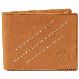 Keviv Mens Tan Genuine Leather Wallet - Mini  (10 Card Slots) - Handbags | Buy online on ZillyBuy