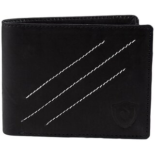 Keviv Mens Casual Black Genuine Leather Wallet - Mini  (5 Card Slots) - Handbags | Buy online on ZillyBuy