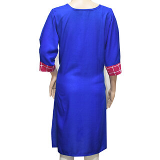 Exclusive Women Flora's Self Design Rayon Kurti 2026 at ShopCircuit | ONDC