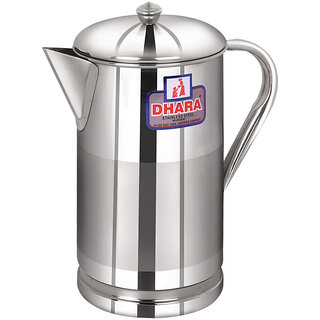 Dhara Stainless Steel Slimline Water Jug 1000  1 L Water Jug