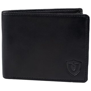 Keviv Men Black Genuine Leather Wallet - Mini (10 Card Slots) - Handbags | Buy online on ZillyBuy