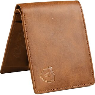 Keviv Men Casual, Formal Tan Genuine Leather RFID  Wallet - Mini (5 Card Slots) - Handbags | Buy online on ZillyBuy