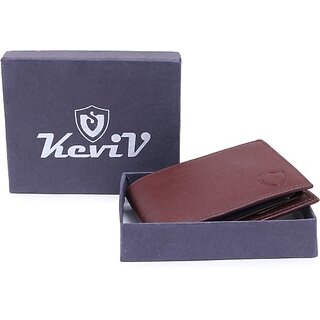Keviv Men Casual Brown Artificial Leather Wallet - Mini (12 Card Slots) - Handbags | Buy online on ZillyBuy
