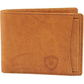 Keviv Men Casual Tan Genuine Leather Wallet - Mini (6 Card Slots) - Handbags | Buy online on ZillyBuy