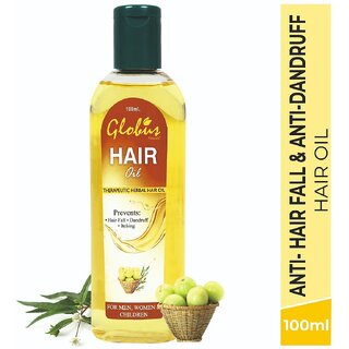 globus naturals anti dandruff hair oil 100 ml 