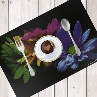 Revexo Rectangular Pack Of 6 Table Placemat (Multicolor, Pvc)