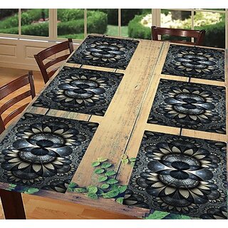 Revexo Rectangular Pack Of 6 Table Placemat (Multicolor, Pvc)