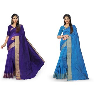 SVB Sarees Multicolour Art Silk Saree With Blouse Piece - Sarees | Buy online on ZillyBuy