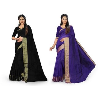 SVB Saree Multicolour Art  Silk Saree With Blouse Piece - Sarees | Buy online on ZillyBuy