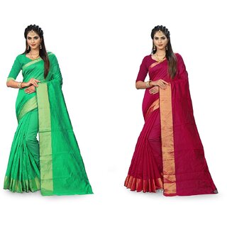 SVB Saree Multicolour Art  Silk Saree With Blouse Piece - Sarees | Buy online on ZillyBuy