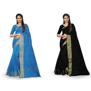 SVB Saree Multicolour Art  Silk Saree With Blouse Piece - Sarees | Buy online on ZillyBuy