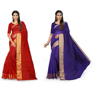 SVB Saree Multicolour Art  Silk Saree With Blouse Piece - Sarees | Buy online on ZillyBuy