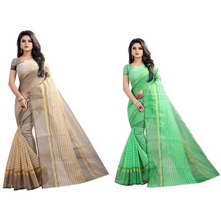 SVB Saree Multicolour Art  Silk Saree With Blouse Piece - Sarees | Buy online on ZillyBuy