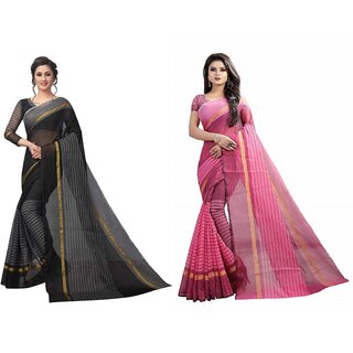 SVB Saree Multicolour Art  Silk Saree With Blouse Piece - Sarees | Buy online on ZillyBuy