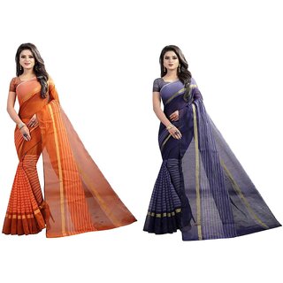 SVB Multicolour Art  Silk Saree With Blouse Piece - Sarees | Buy online on ZillyBuy