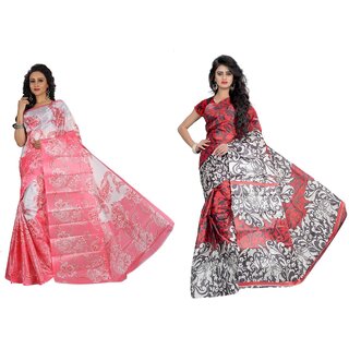 SVB Saree Multicolour Taffeta Silk Saree Without Blouse Piece - Sarees | Buy online on ZillyBuy