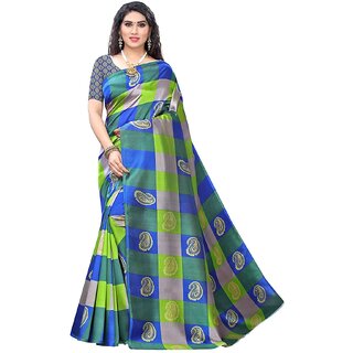 SVB Saree Multicolor Mysore Silk Saree - Sarees | Buy online on ZillyBuy