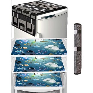 REVEXO Refrigerator Cover (Width: 98 cm, Multicolor) - Home Improvement | Buy online on ZillyBuy