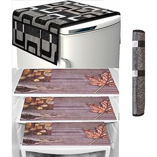 REVEXO Refrigerator Cover (Width: 98 cm, Multicolor) - Home Improvement | Buy online on ZillyBuy