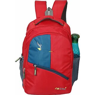 life today large 35 l backpack bags for men and women school backpack for boys and girls laptop bagpack red 