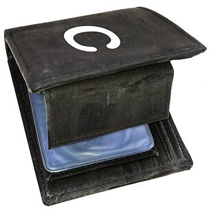 EAGLEBUZZ Men  and  Women Black Artificial Leather Wallet (9 Card Slots) - Handbags | Buy online on ZillyBuy