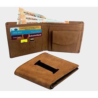 EAGLEBUZZ Men  and  Women Casual Khaki Artificial Leather Wallet (9 Card Slots) - Handbags | Buy online on ZillyBuy