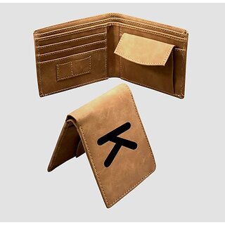 EAGLEBUZZ Men  and  Women Casual Khaki Artificial Leather Wallet (9 Card Slots)