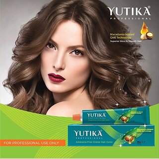 Yutika Professional Creme Hair Color , Light Brown 5.0