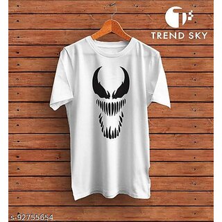 New Men Enux Men Printed White Half Sleeve Tshirt 2026 at ShopCircuit | ONDC