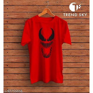 Exclusive Men Enux Men Printed Red Half Sleeve Tshirt 2026 at ShopCircuit | ONDC