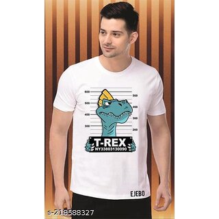 Stylish Men Poly Blend White Short Sleeves Printed Tshirts 2026 at ShopCircuit | ONDC