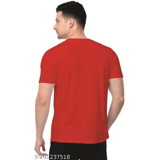 Premium Men Graphic Print Men Red Round Neck Polyester Casual T-Shirt 2026 at ShopCircuit | ONDC