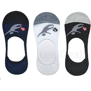 ddh premium quality loafer socks with anti slip silicon pack of 3 camlii