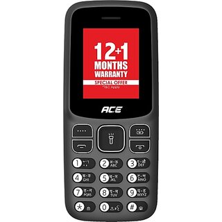 Itel Ace 2 (Dual SIM, 1.8 Inch Display, 1000mAh Battery, Black) - Mobile Phone | Buy online on ZillyBuy