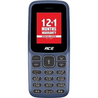 Itel Ace 2 (Dual SIM, 1.8 Inch Display, 1000mAh Battery, Deep Blue) - Mobile Phone | Buy online on ZillyBuy