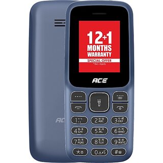 Itel Ace 2N (Dual SIM, 1.8 Inch Display, 1000mAh Battery, Deep Blue) - Mobile Phone | Buy online on ZillyBuy