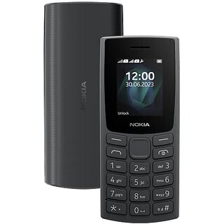 Nokia All-New 105 (Dual Sim 1000 mAh Battery, 1.8 Inch Display, Charcoal) - Mobile Phone | Buy online on ZillyBuy