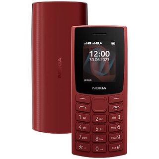 Nokia All-New 105 (Dual Sim 1000 mAh Battery, 1.8 Inch Display, Red) - Mobile Phone | Buy online on ZillyBuy