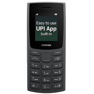 Nokia All-New 105 with Built-in UPI Payments (Single Sim 1000 mAh Battery, 1.8 Inch Display, Charcoal) - Mobile Phone | Buy online on ZillyBuy