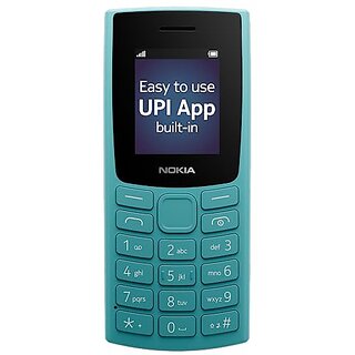 Nokia All-New 105 with Built-in UPI Payments (Single Sim 1000 mAh Battery, 1.8 Inch Display, Cyan) - Mobile Phone | Buy online on ZillyBuy