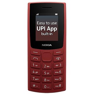 Nokia All-New 105 with Built-in UPI Payments (Single Sim 1000 mAh Battery, 1.8 Inch Display, Red) - Mobile Phone | Buy online on ZillyBuy