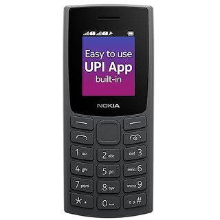 Nokia 106 with Built-in UPI Payment (Single Sim 1000 mAh Battery, 1.8 Inch Display, CHARCOAL) - Mobile Phone | Buy online on ZillyBuy