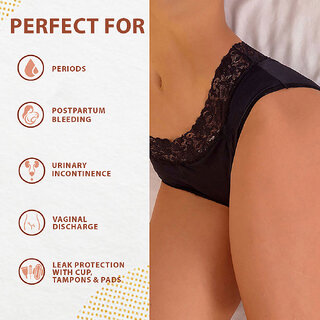 Affordable Women Myki Black Cotton Blend Solid Panty 2026 at ShopCircuit | ONDC