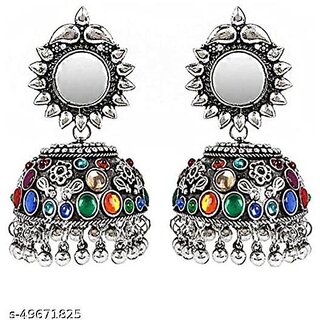 new oxidised earrings studs for women